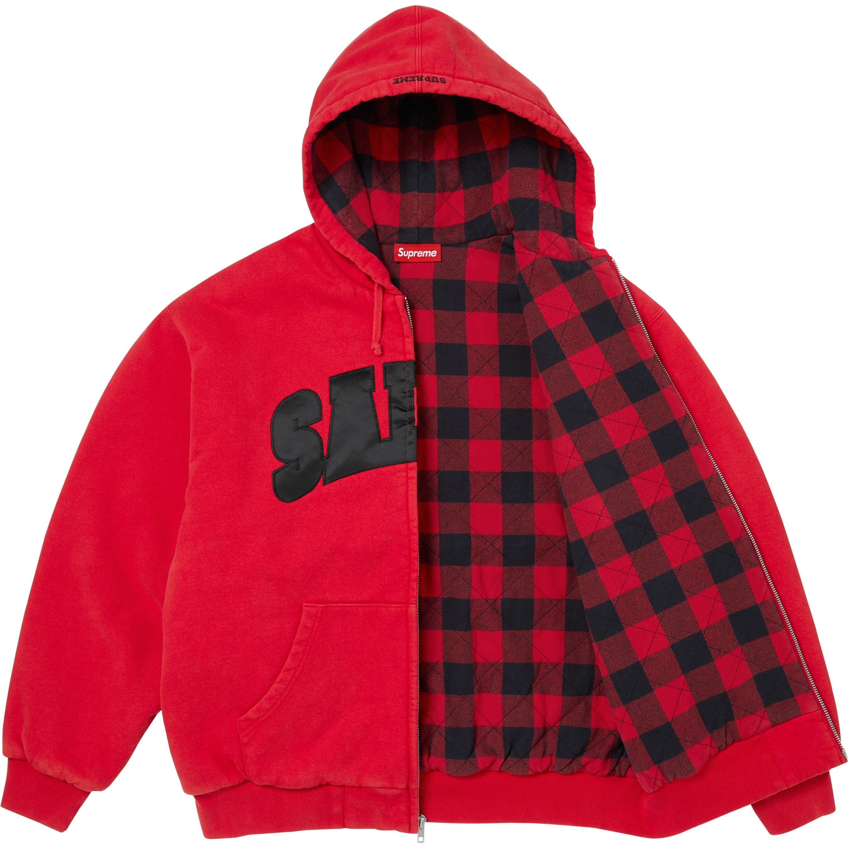 Supreme/SALEM Zip Up Hooded Sweatshirt view 4